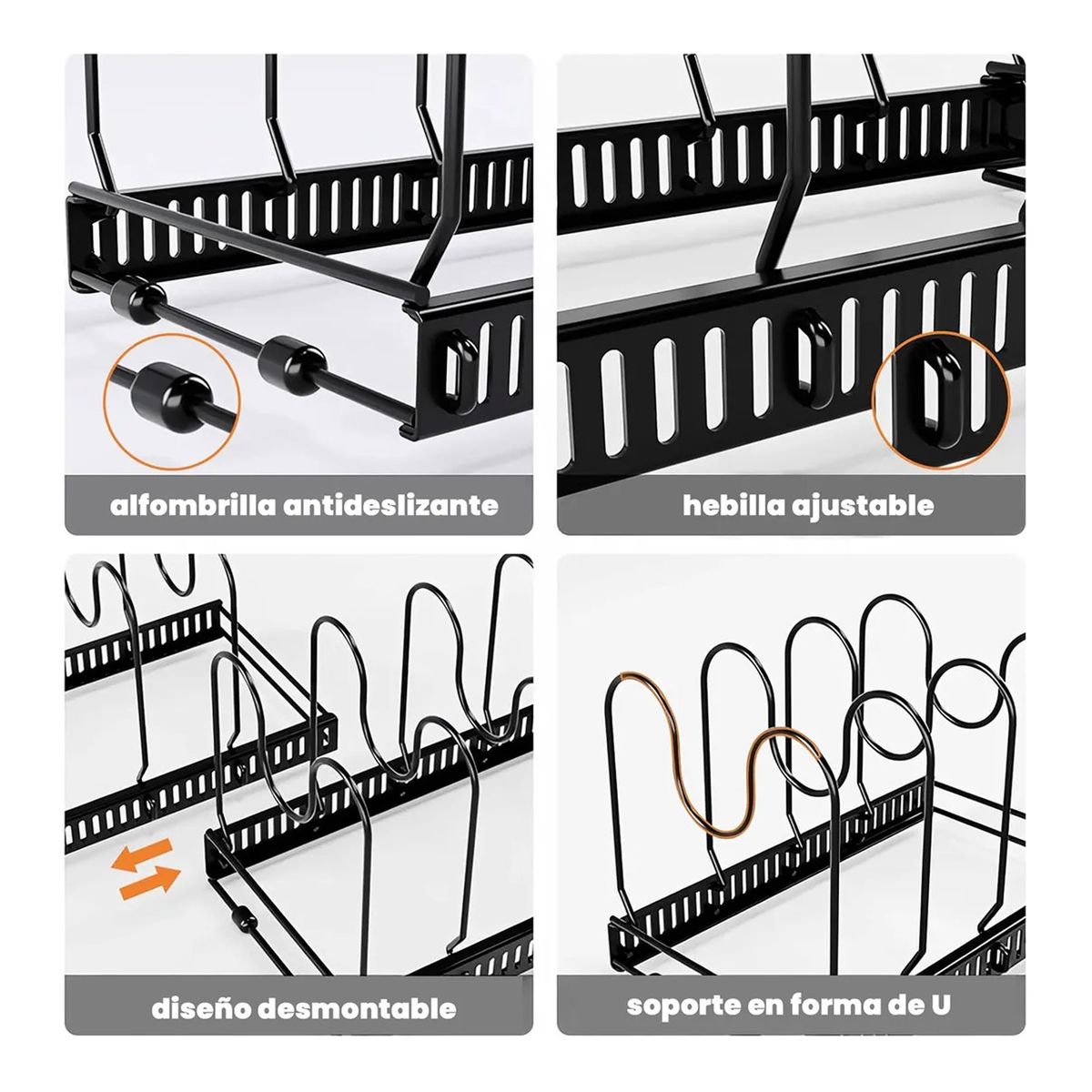 OFERTABKN - Organizador De Sartenes Y Ollas Con Compartimentos Ajustable