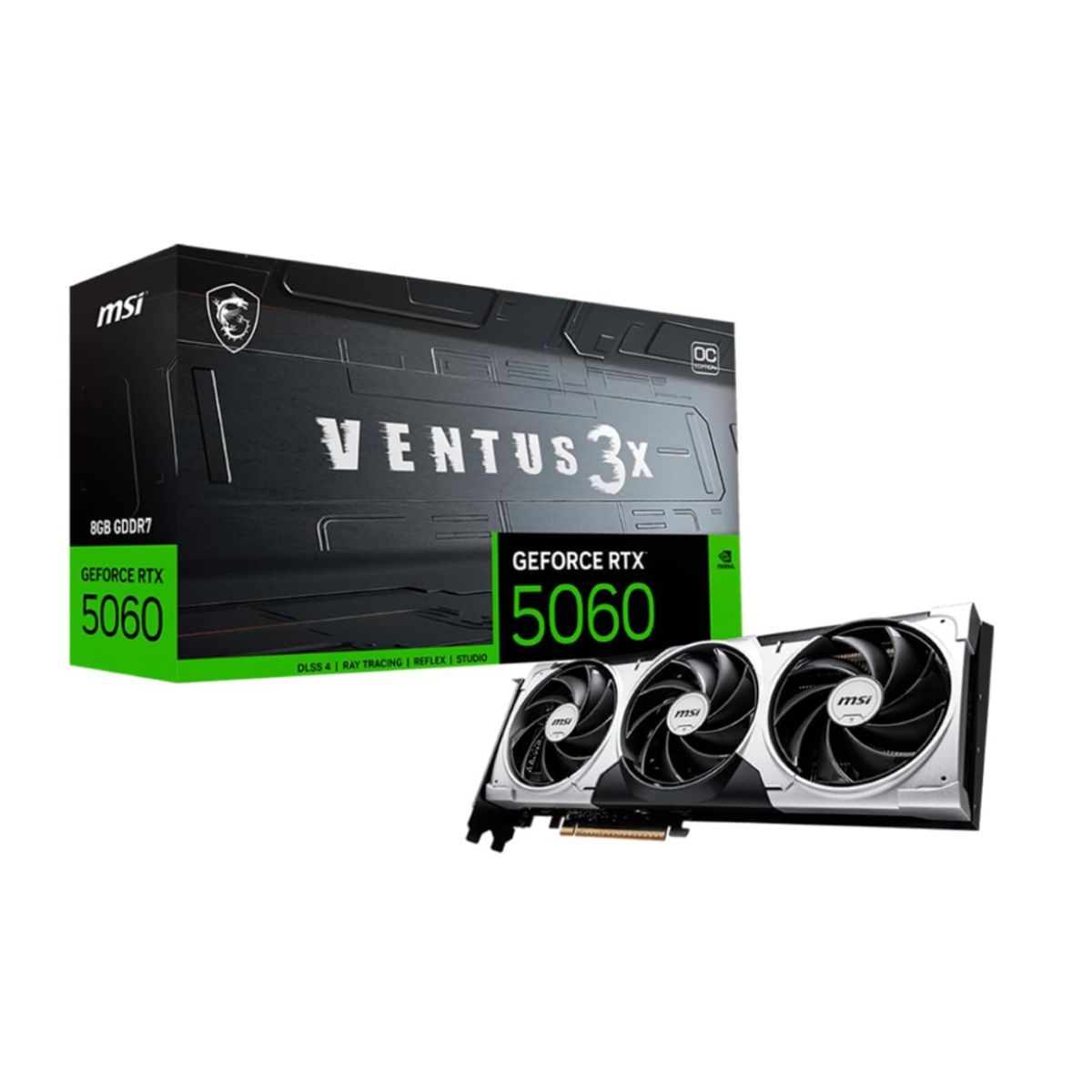 MSI - Tarjeta De Video - Msi Geforce Rtx5060 8g Ventus 3x Oc 8gb