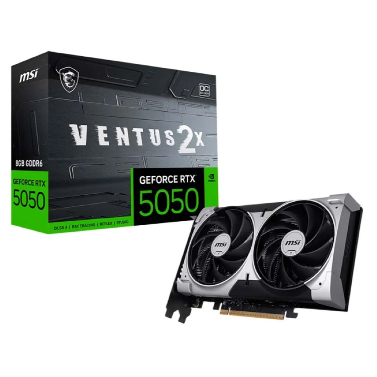 MSI - Tarjeta De Video - Msi Geforce Rtx5050 8g Ventus 2x Oc - 8gb