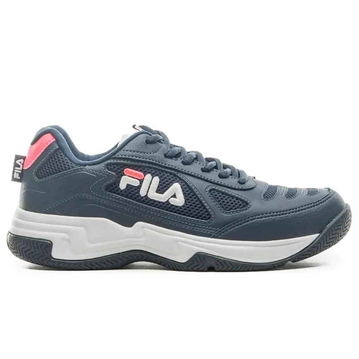 FILA - Zapatilla Fila Lugano 7.0 Mujer Azul/Blanco/Rosa