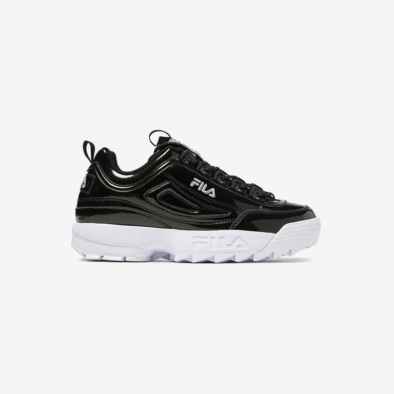 Zapatilla Disruptor II Premium Metallic Mujer Negro