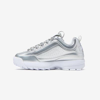 Imagen 2 del producto Zapatilla Disruptor II Premium Metallic Mujer Gris