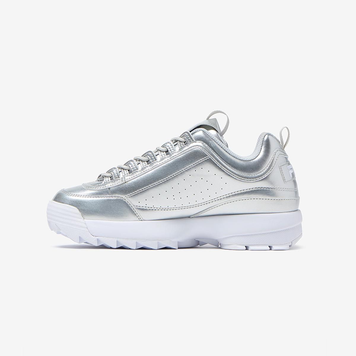 FILA - Zapatilla Fila Disruptor II Premium Metallic Mujer Gris