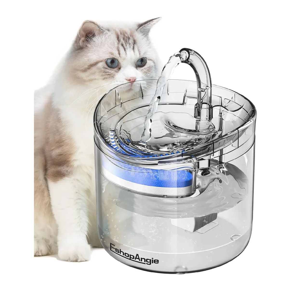OFERTABKN - Fuente Para Gato Bebedero Para Mascota Acrilico Transparente