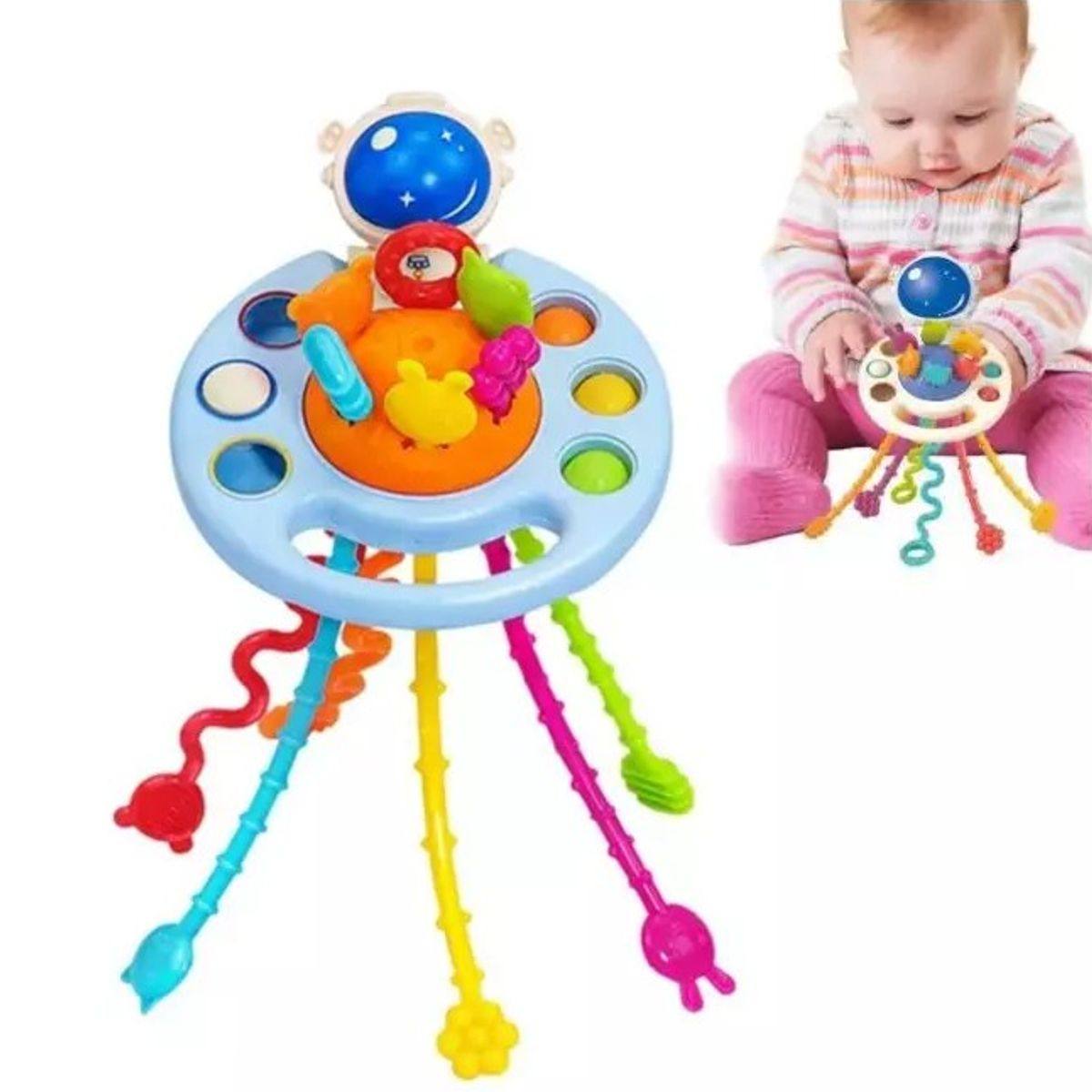 GENERICO - SONAJERO SENSORIAL DE SILICONA MONTESSORI