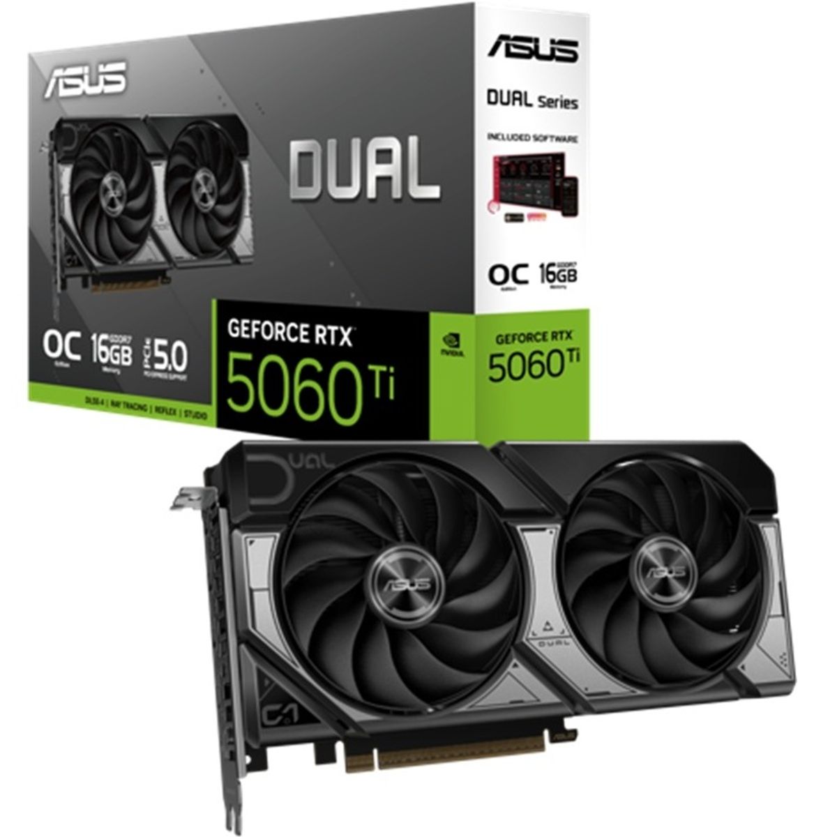 ASUS - Tarjeta De Video Asus Dual Nvidia Geforce Rtx 5060ti 16g Oc
