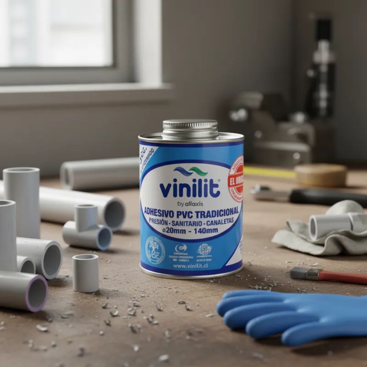 VINILIT - Adhesivo Pvc Pegamento Vinilit Tradicional 470cc