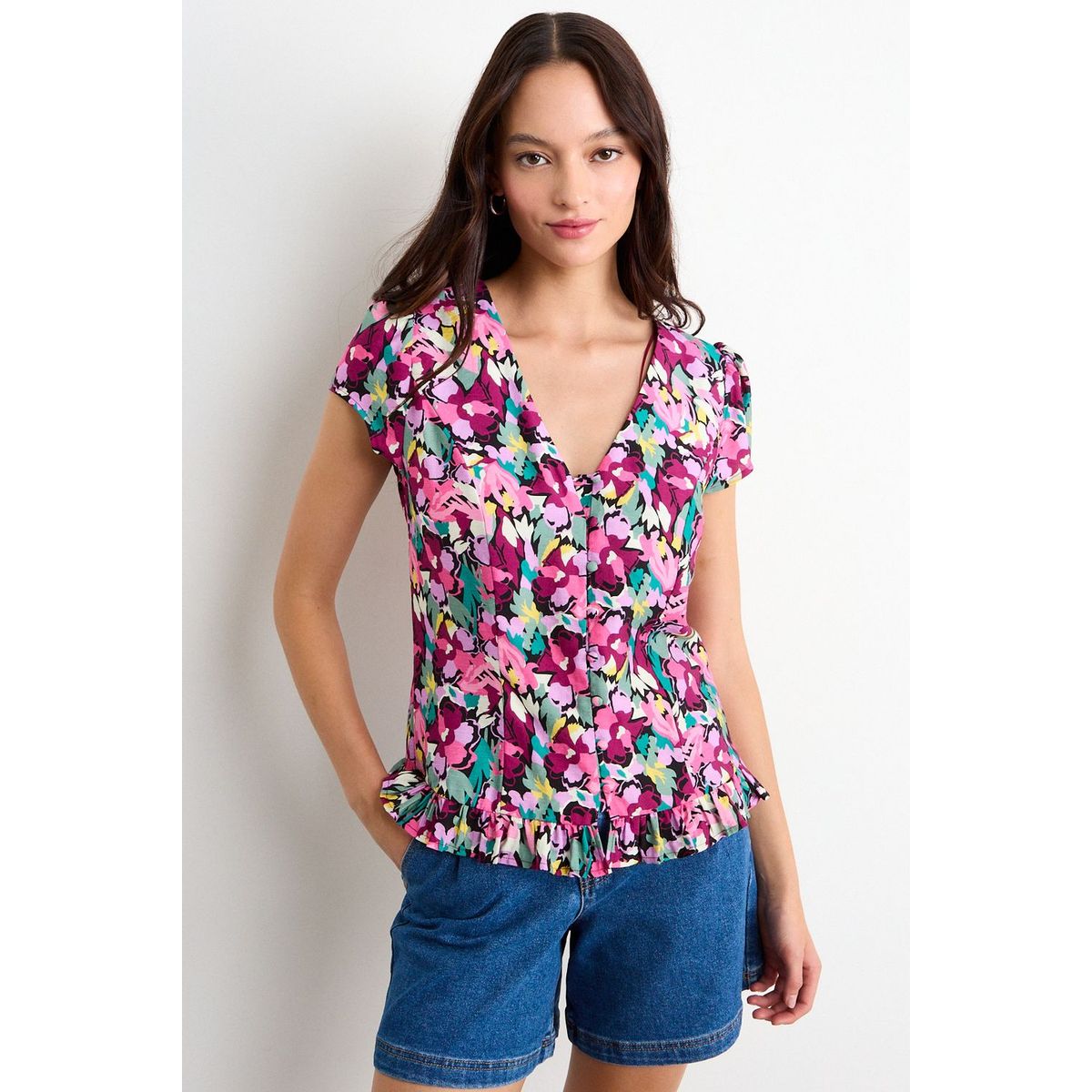 IO - Blusa Fantasia Mujer Negro Io