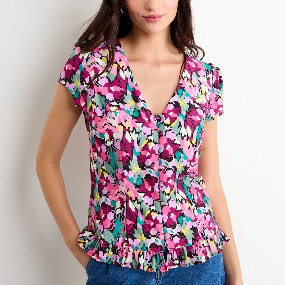 IO - Blusa Fantasia Mujer Negro Io