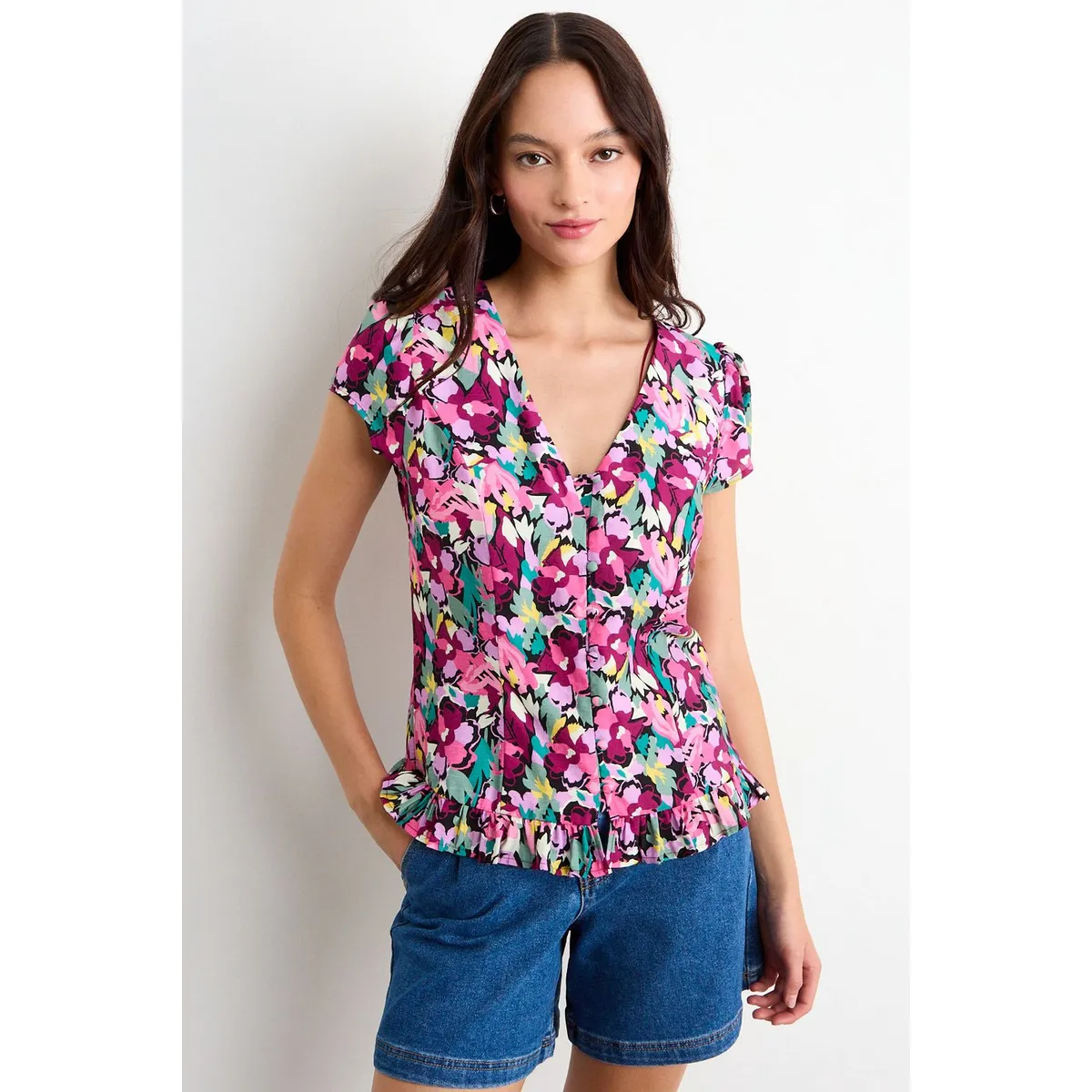 IO - Blusa Fantasia Mujer Negro Io