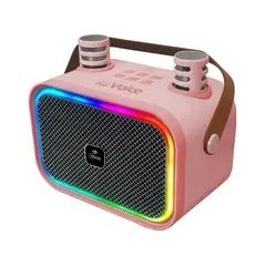 MLAB - Parlante Karaoke My Lil Dual Voice + 2 Micrófonos Inalámbricos - Rosa