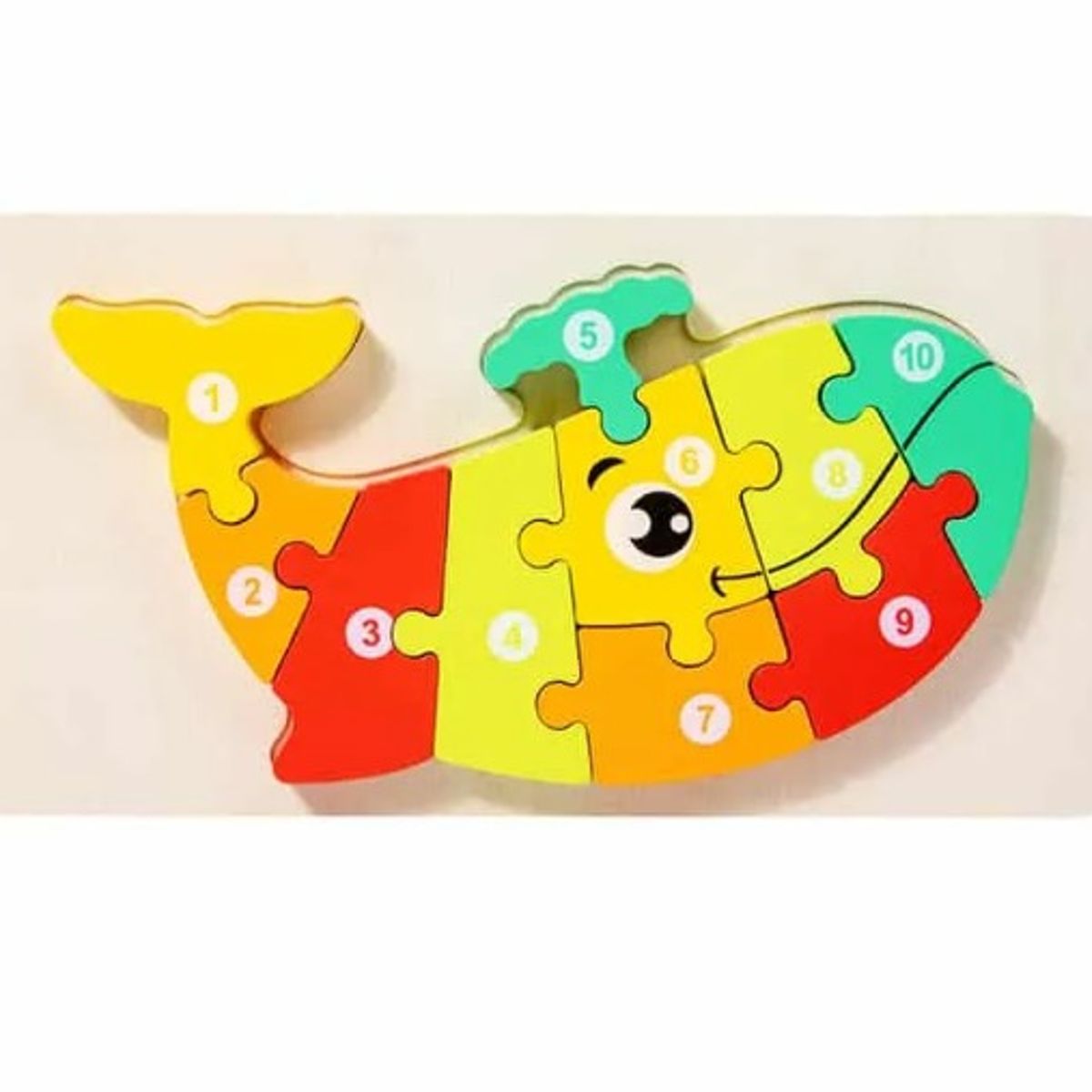 GENERICO - Rompecabezas de madera  para niños de Ballena