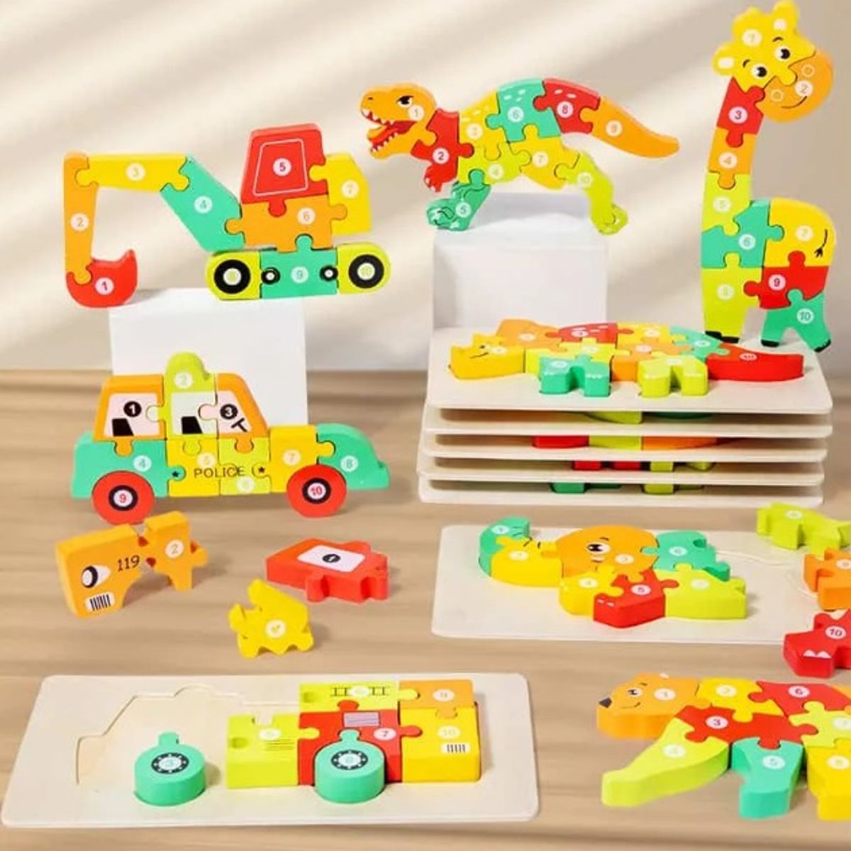 GENERICO - Rompecabezas de madera  para niños de Ballena