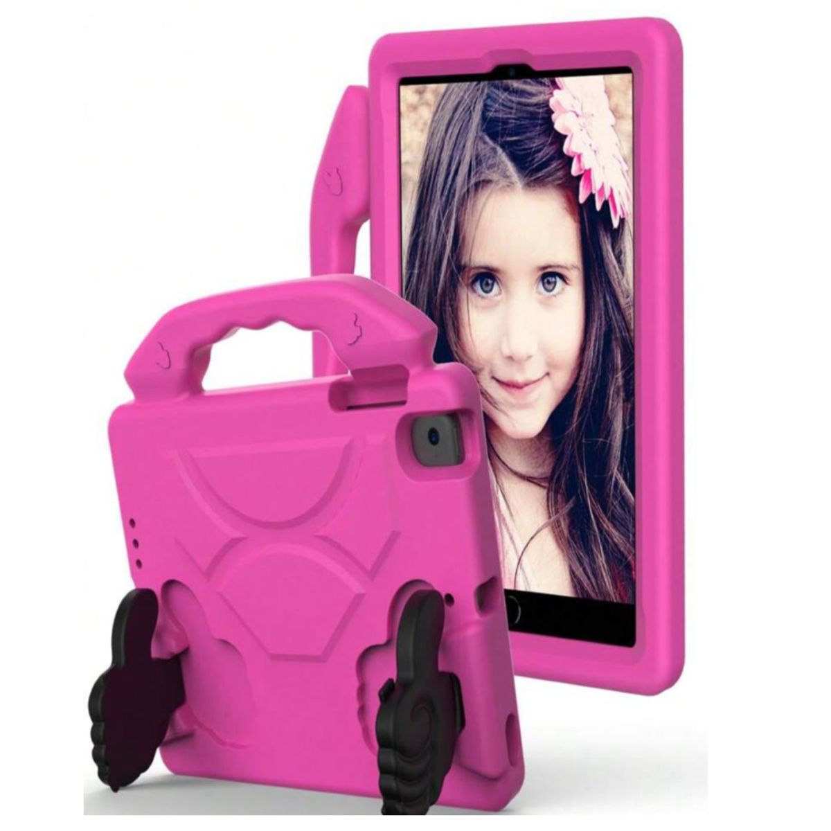 GENERICO - Carcasa Niños Antigolpes Para Tablet Samsung A11 2025 8.7 Fucsia