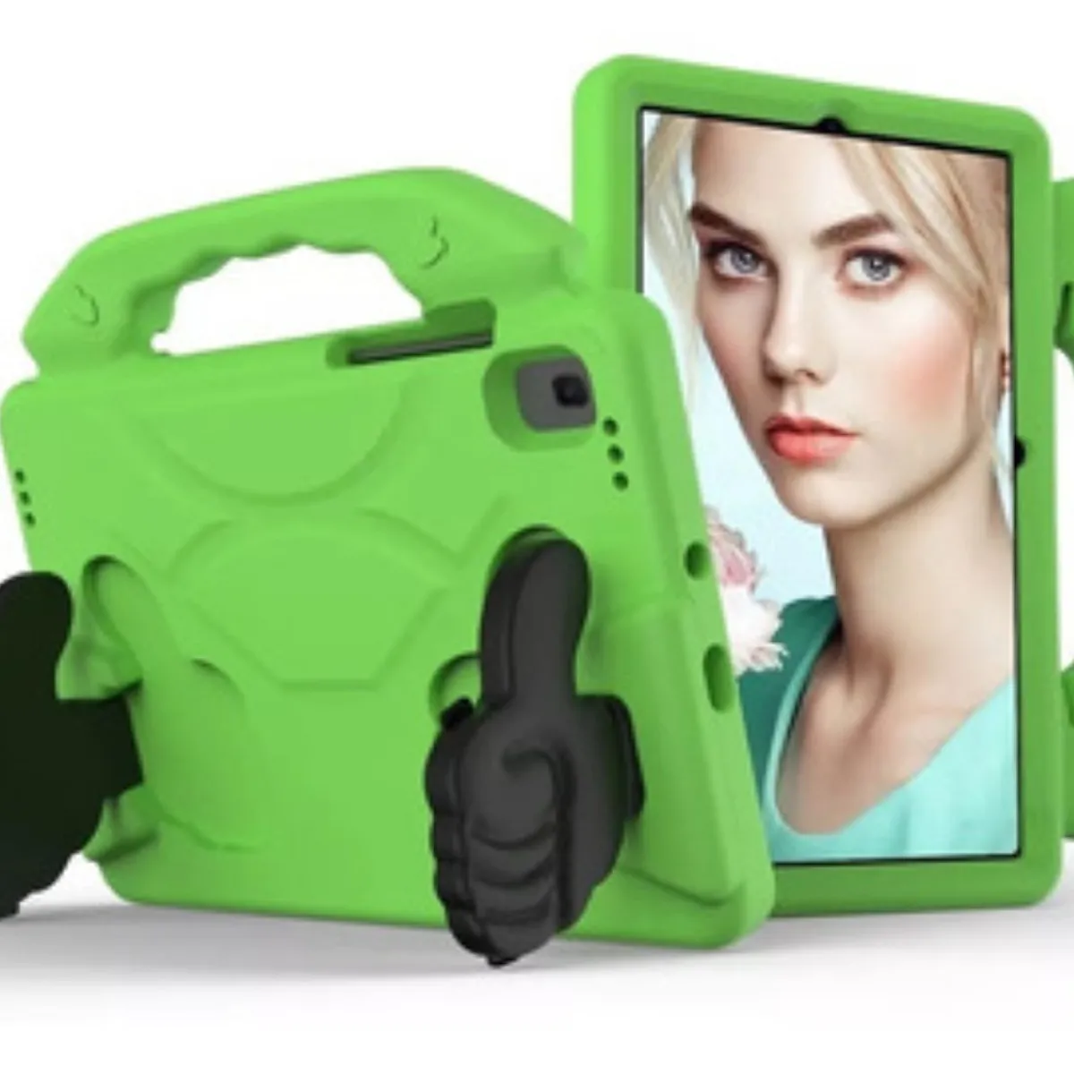 GENERICO - Carcasa Niños Antigolpes Para Tablet Samsung A11 2025 8.7 Verde