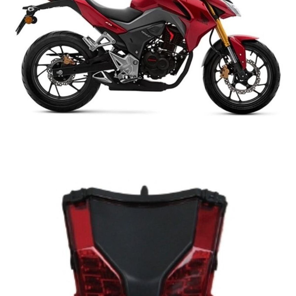 GENERICO - Foco Trasero Led Para Moto Honda Cb190r