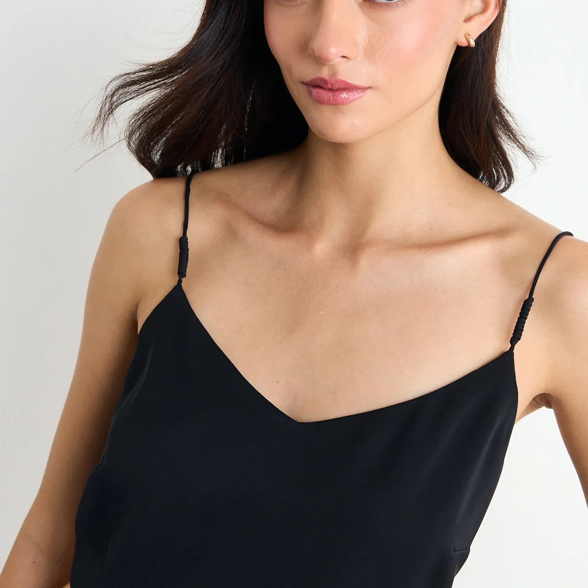IO - Blusa Lisa Mujer Negro Io