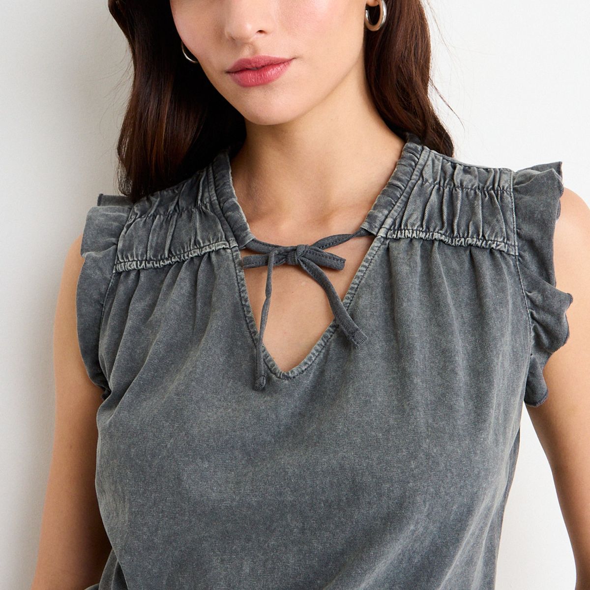 IO - Polera Lisa Mujer Gris Io