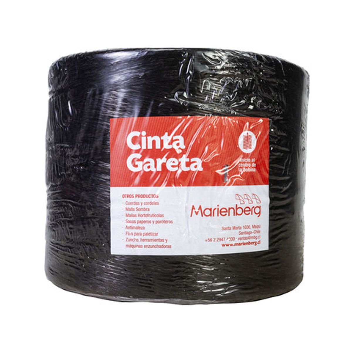 MARIENBERG - Cinta gareta MARIENBERG Negra UV - Rollo 2 kg
