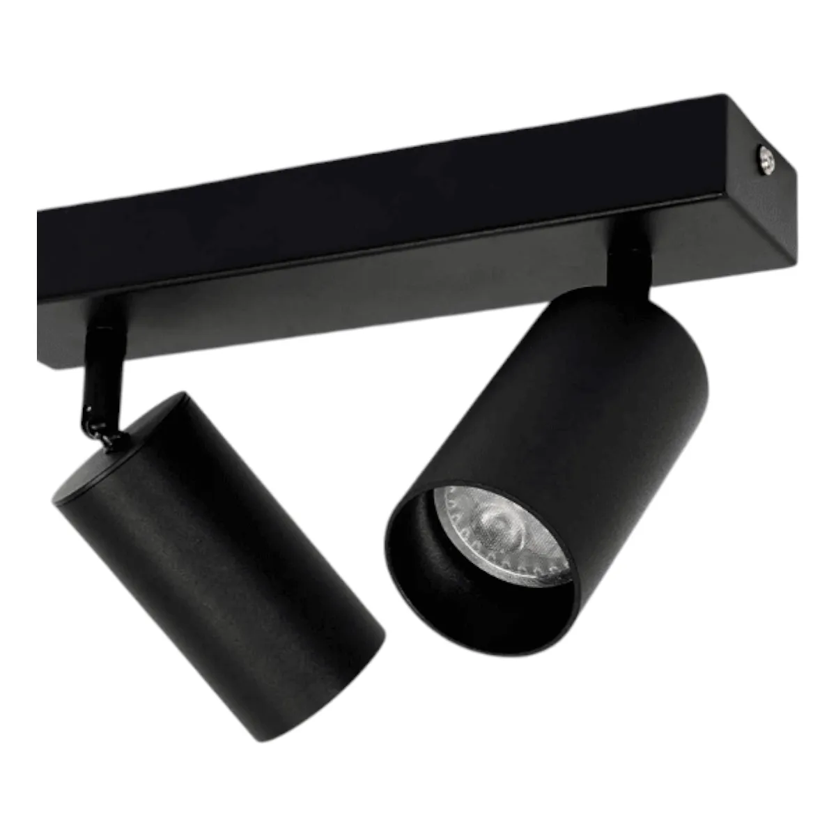 2 Aplique Altair II Con 2 Focos Cilindro Negro Luz Cálida, marca WANT - Foto 2