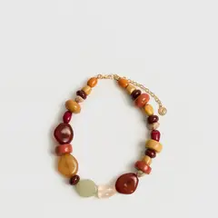 LOUNGE - Collar Mujer Piedras Resina Irregulares