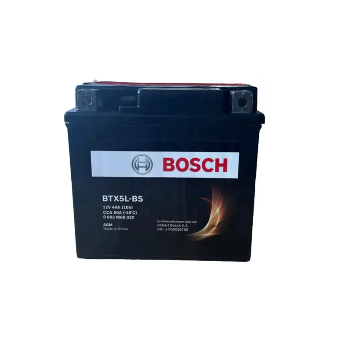 BOSCH - Batería Bosch 12v 4ah Yamaha R15 Btx5l-bs Ytx5l-bs -+ Derecho