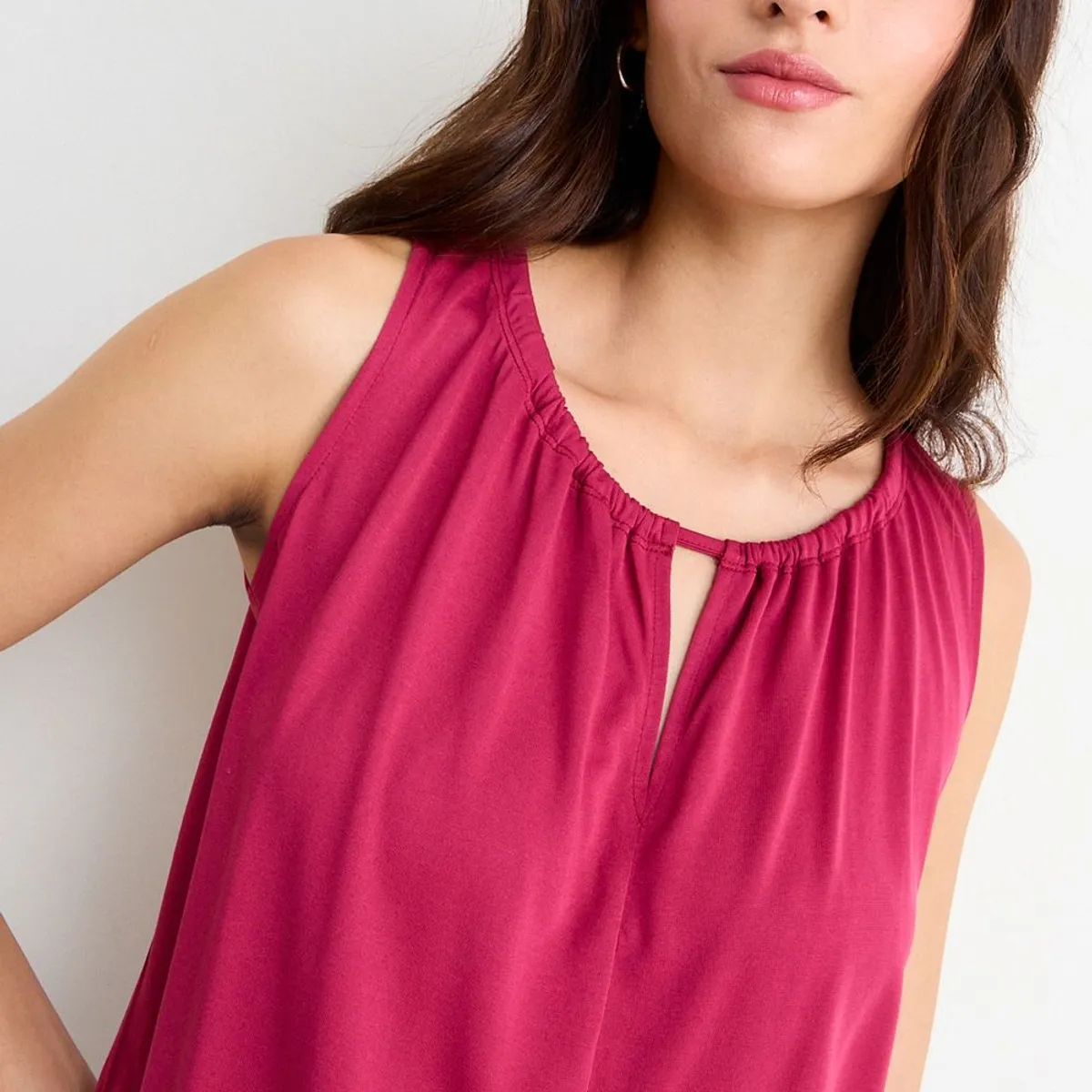 IO - Polera Lisa Mujer Burdeos Io