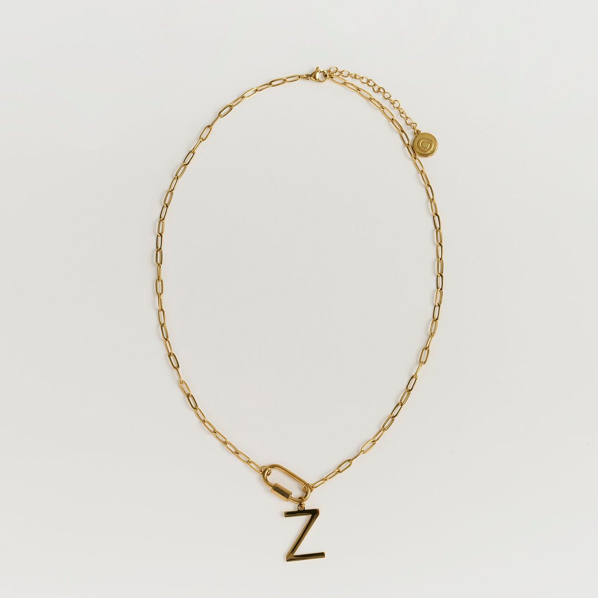 LOUNGE - Collar Mujer Broche Charm Letra Z Dorado