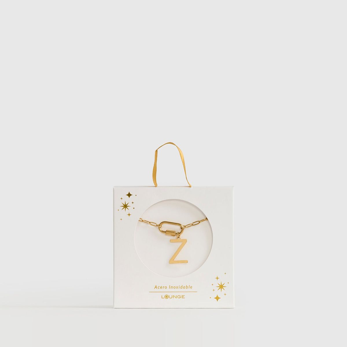 LOUNGE - Collar Mujer Broche Charm Letra Z Dorado