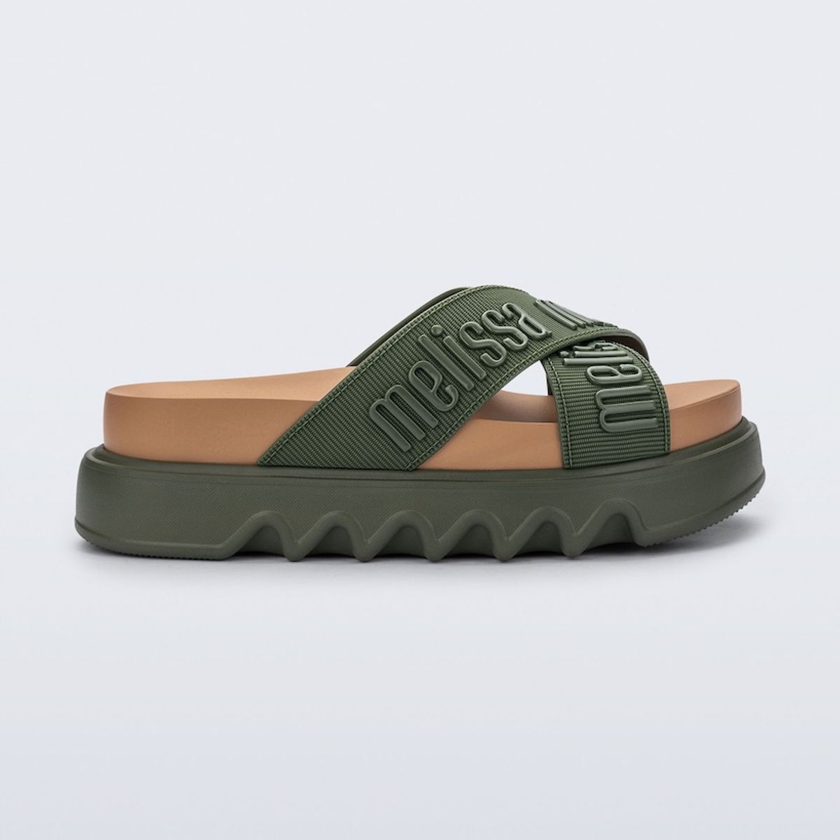 MELISSA - Melissa Cross M Lover Platform Verde Beige