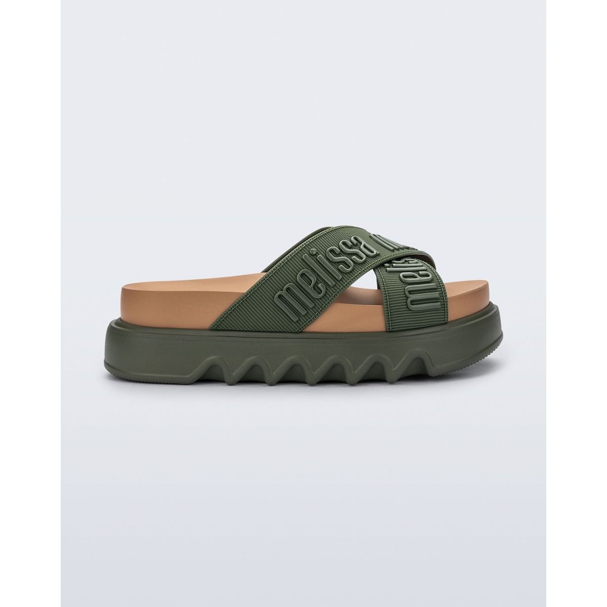 MELISSA - Melissa Cross M Lover Platform Verde Beige