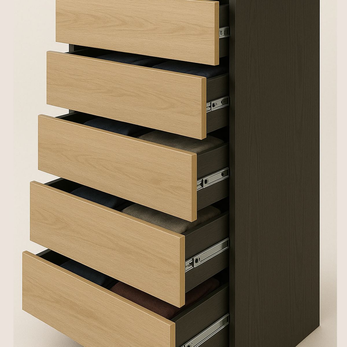 DECORACION CREATIVA - Cajonera 5 Cajones Grafito Albayalde premium