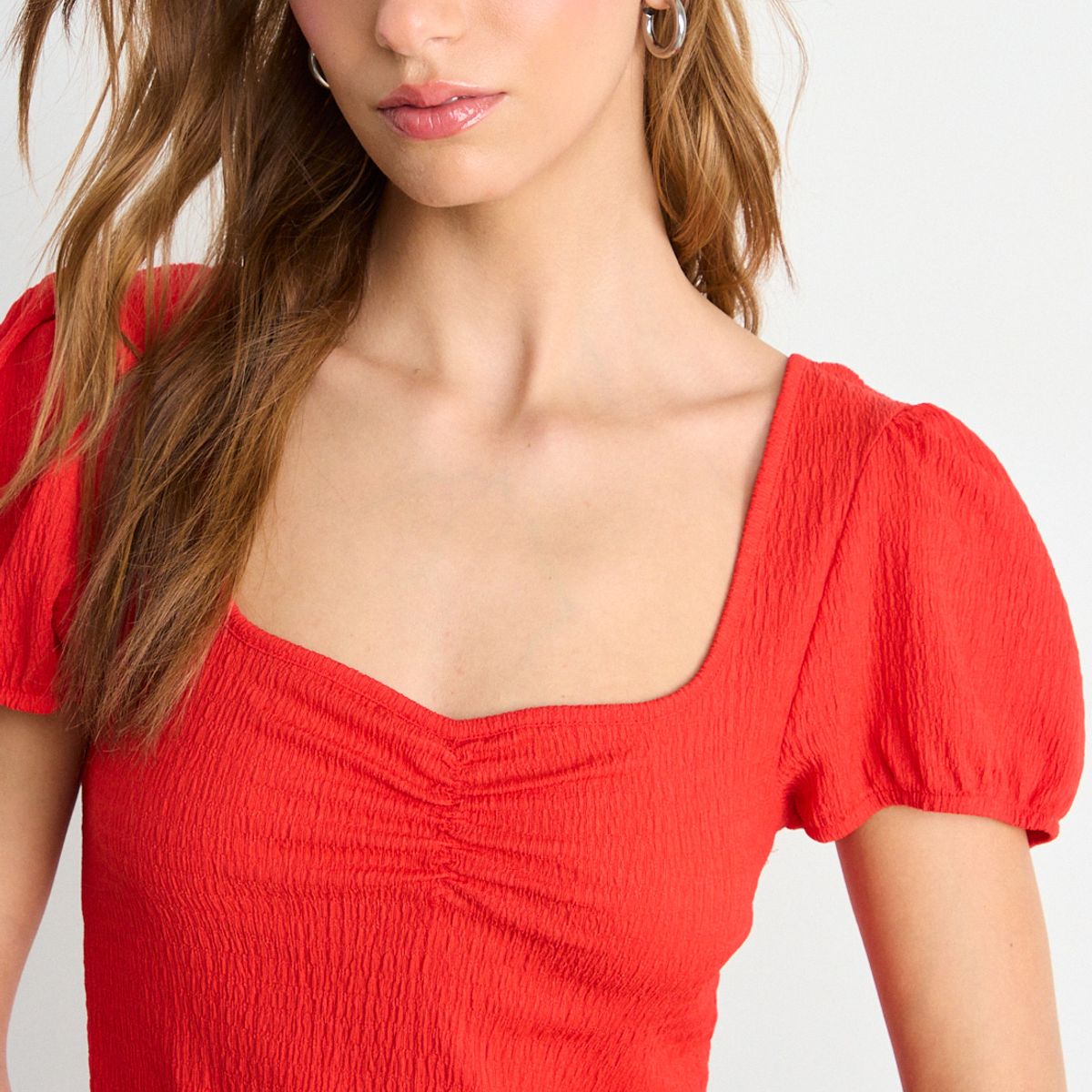 IO - Polera Lisa Mujer Rojo Io