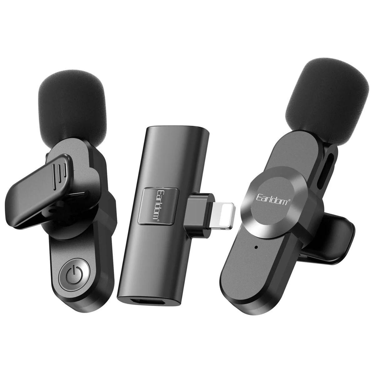 JOIGO - Kit De 2 Microfonos Inalambrico Solapa Compatible Con iPhone