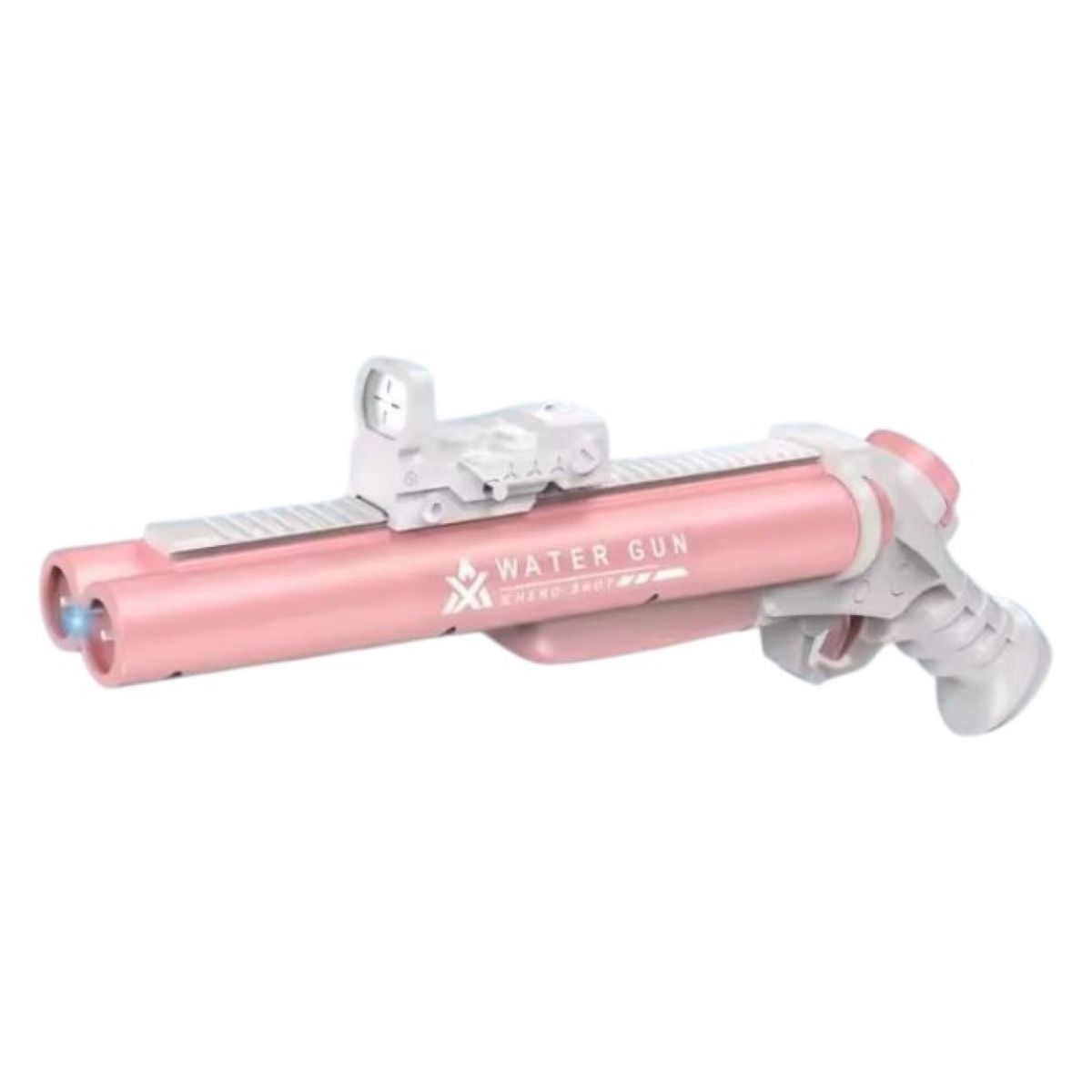 DBLUE - Juguete Pistola Lanza Agua Eléct Doble Cañon DBG1656P Rosa