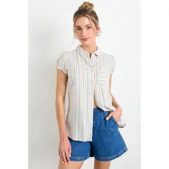 IO - Blusa Fantasia Mujer Beige
