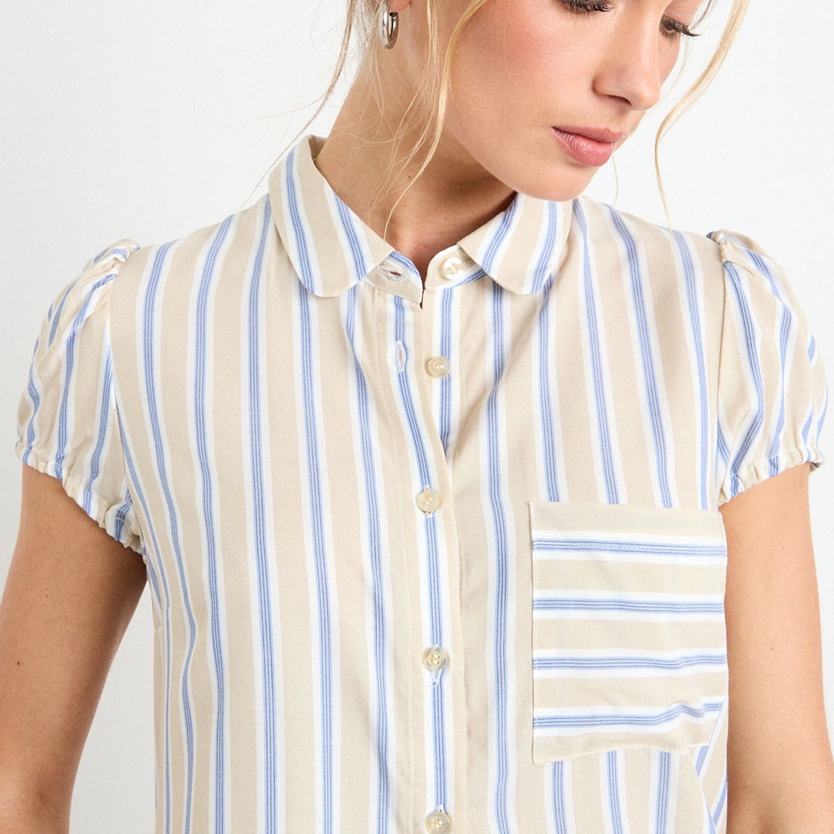 IO - Blusa Fantasia Mujer Beige Io