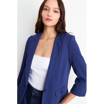 Imagen 2 del producto Blazer Liso Mujer Azul