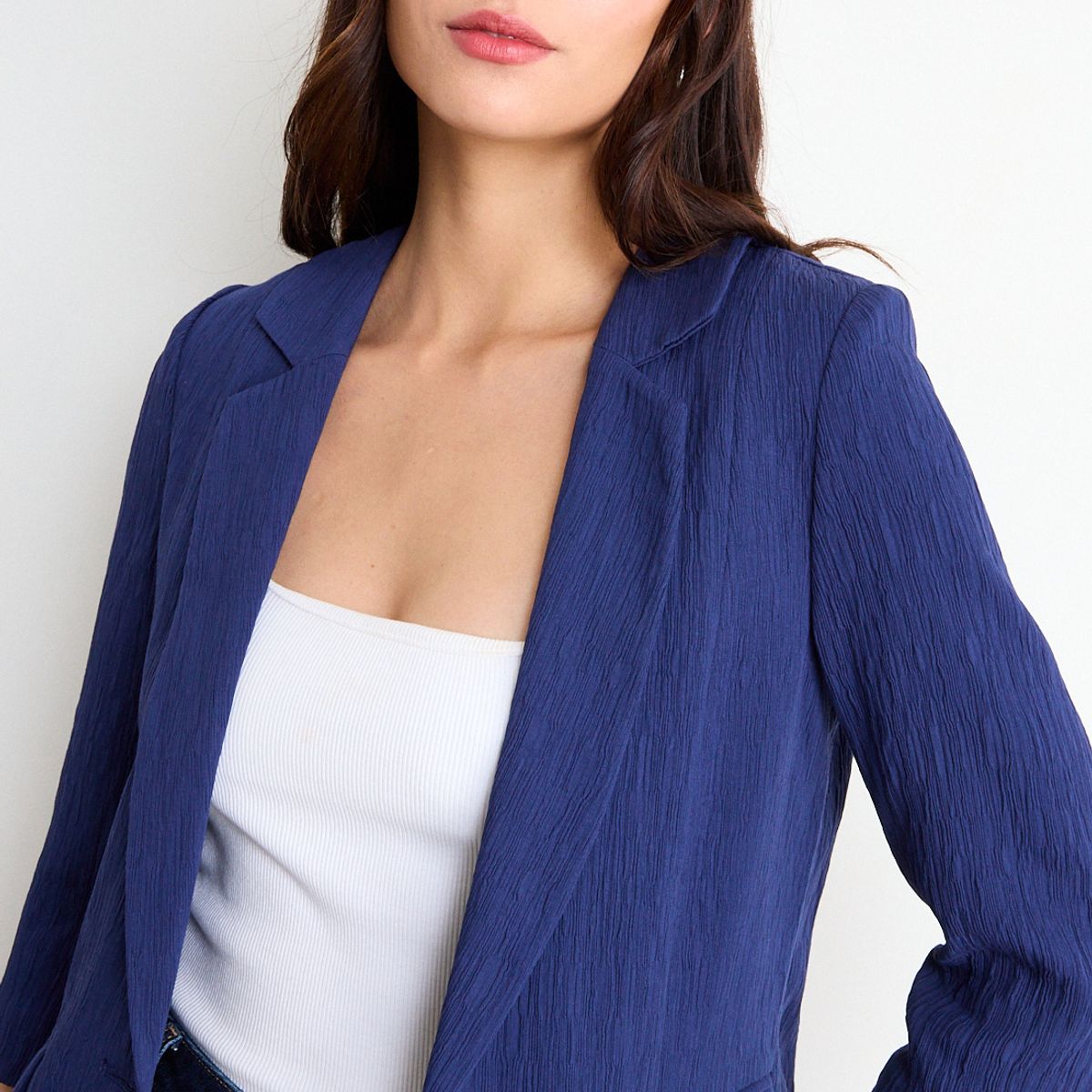 IO - Blazer Liso Mujer Azul Io