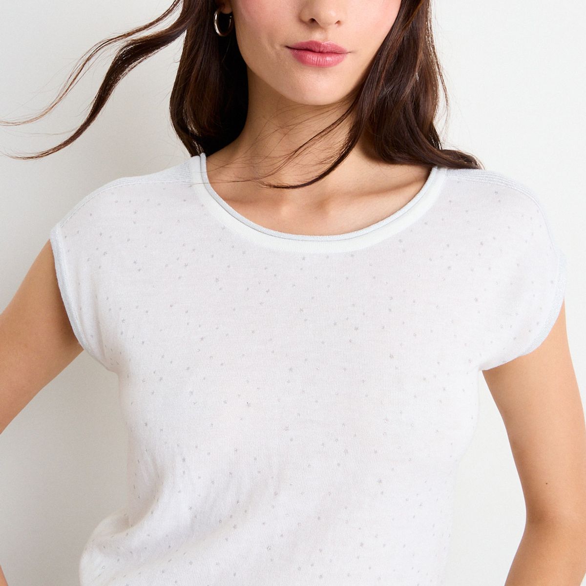 IO - Polera Sweater Liso Mujer Crudo Io