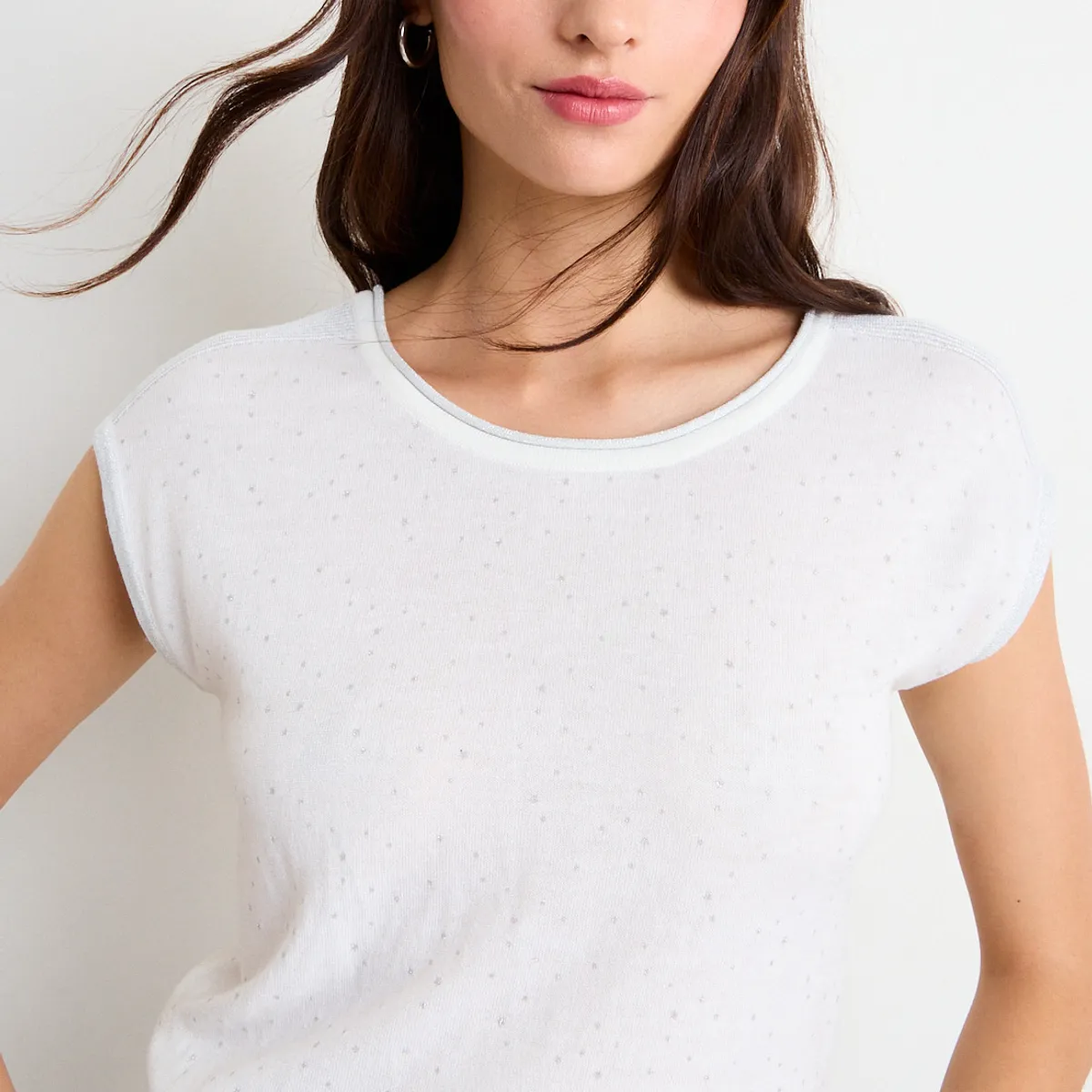 IO - Polera Sweater Liso Mujer Crudo Io