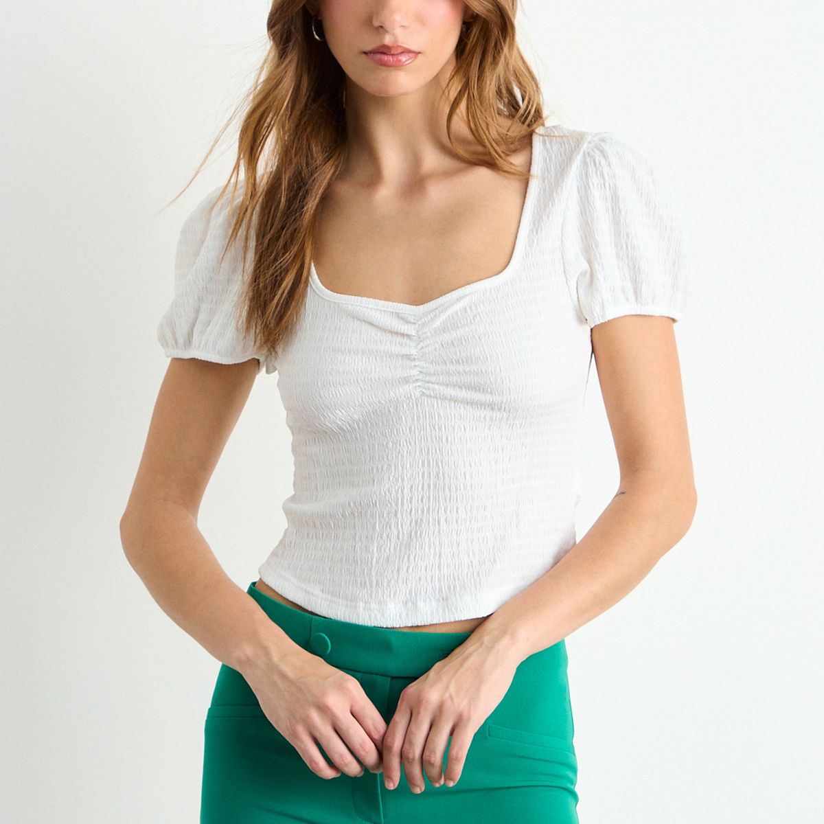 IO - Polera Lisa Mujer Crudo Io