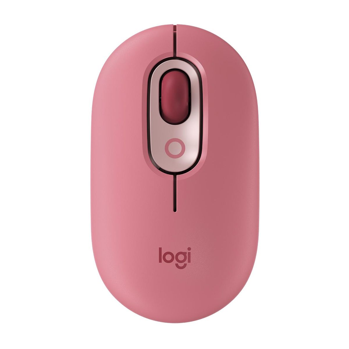 LOGITECH - POP MOUSE WITH EMOJI ROJO