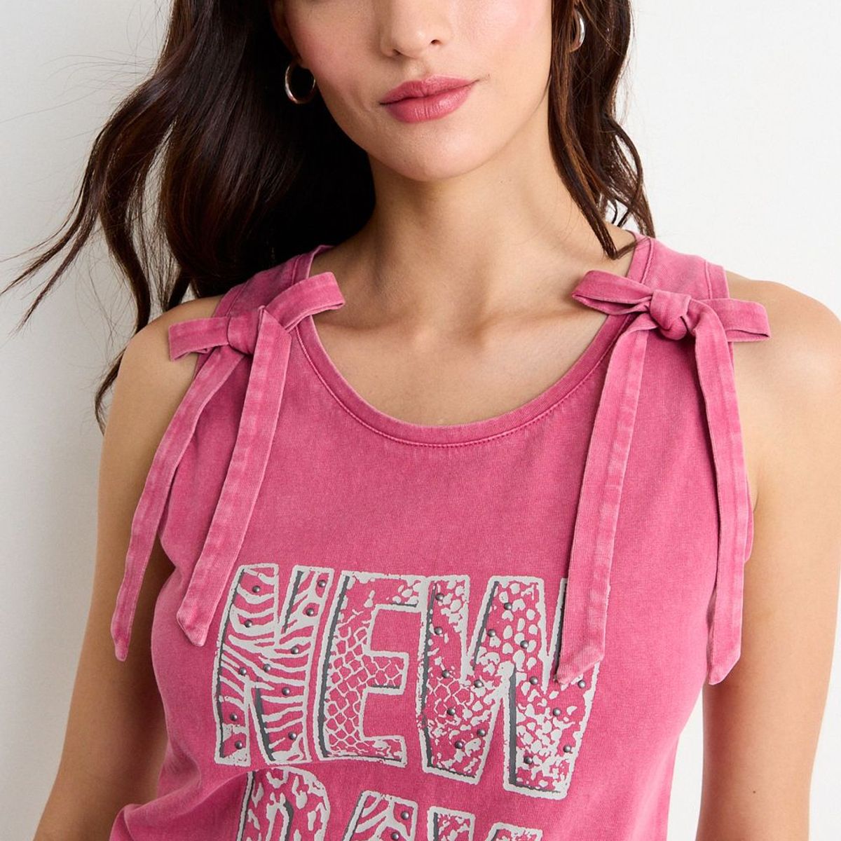 IO - Polera Estampada Mujer Fucsia Io