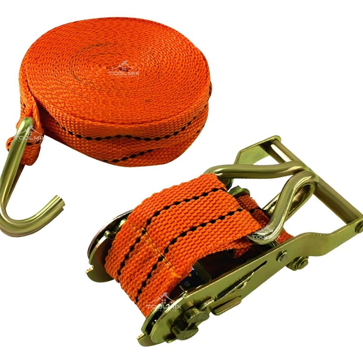 GENERICO - Eslinga Linga Amarre Tensor 6mts x 15’’ con Rachet 1500kgs