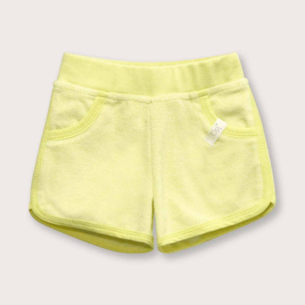 OPALINE - Short de bebé niña piping Verde