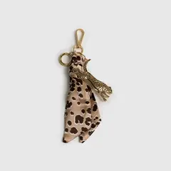 LOUNGE - Llavero Mujer Charm Cheetah Pañuelo