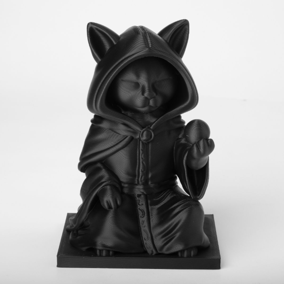 GENERICO - Figura Decoración- Escultura Gato Negro Mago