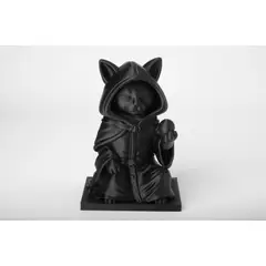 GENERICO - Figura Decoración- Escultura Gato Negro Mago