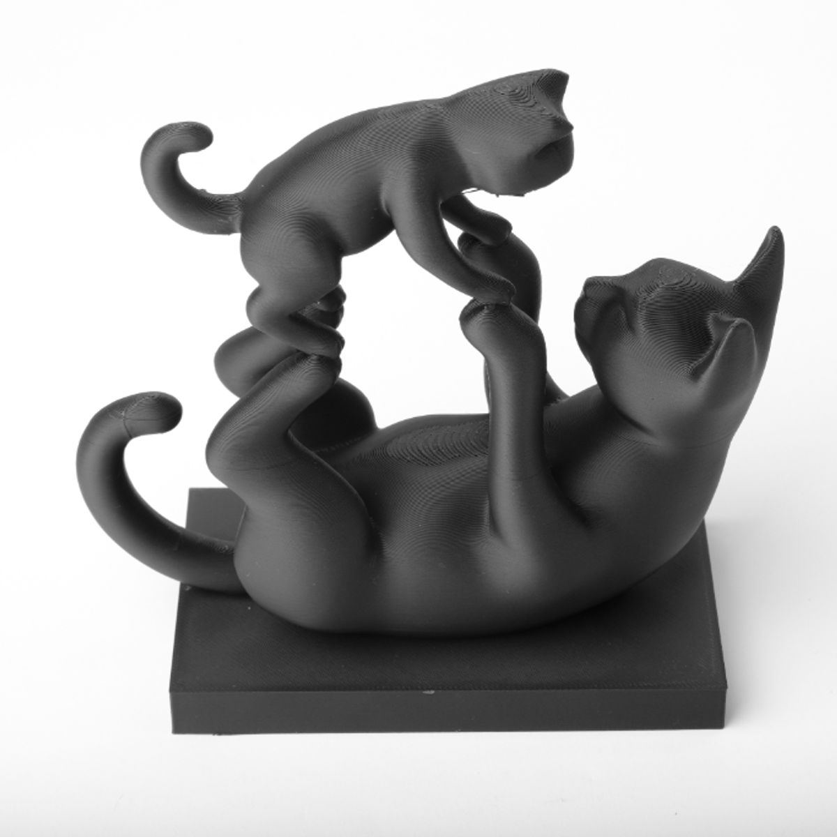 GENERICO - Figura Decoración- Escultura Gatos Juguetones